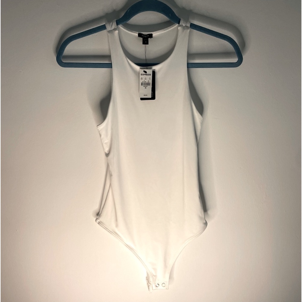 NWT Express Body Contour Compression High Neck Thong Bodysuit Size XS